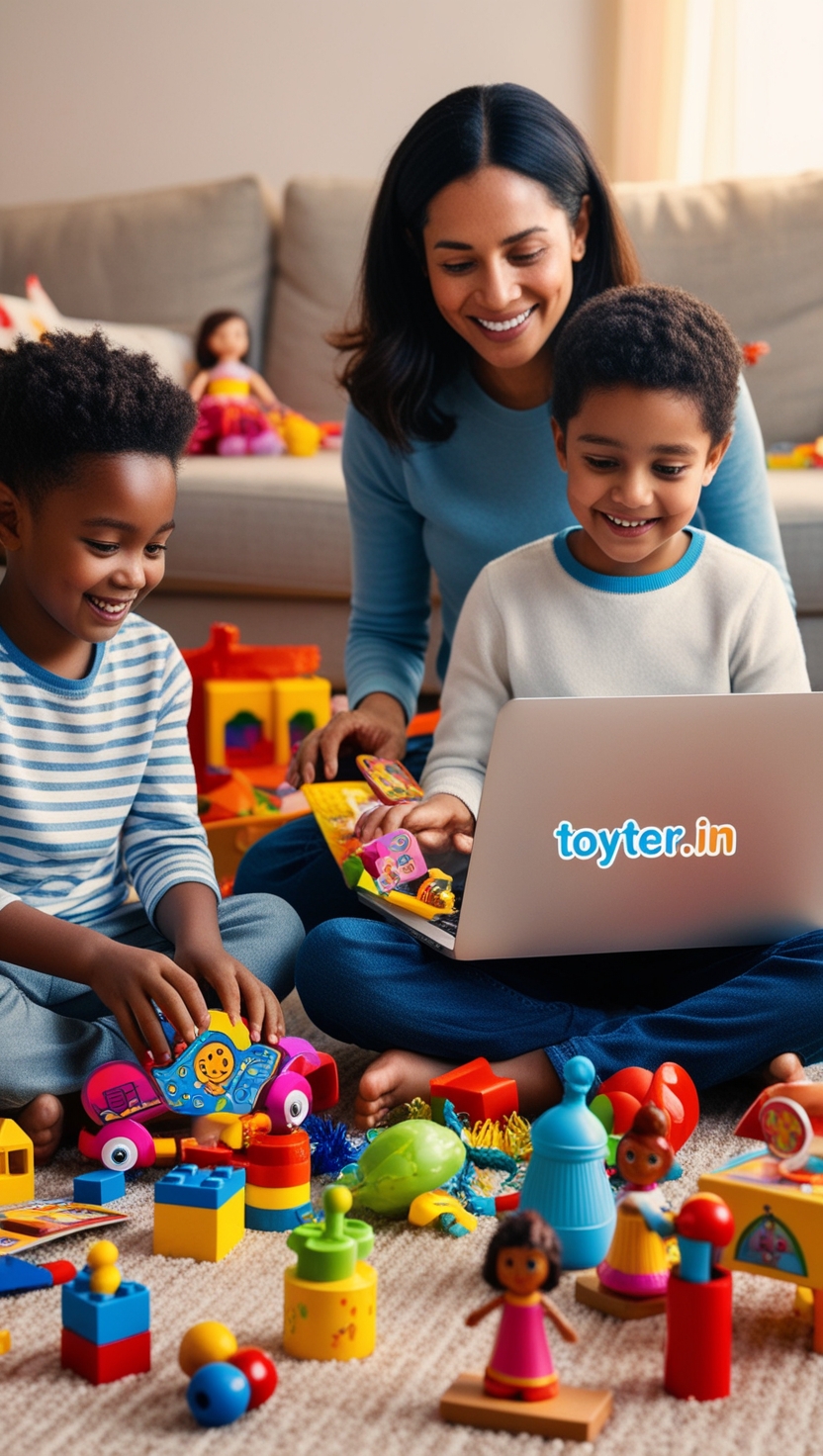 Children playing with toys